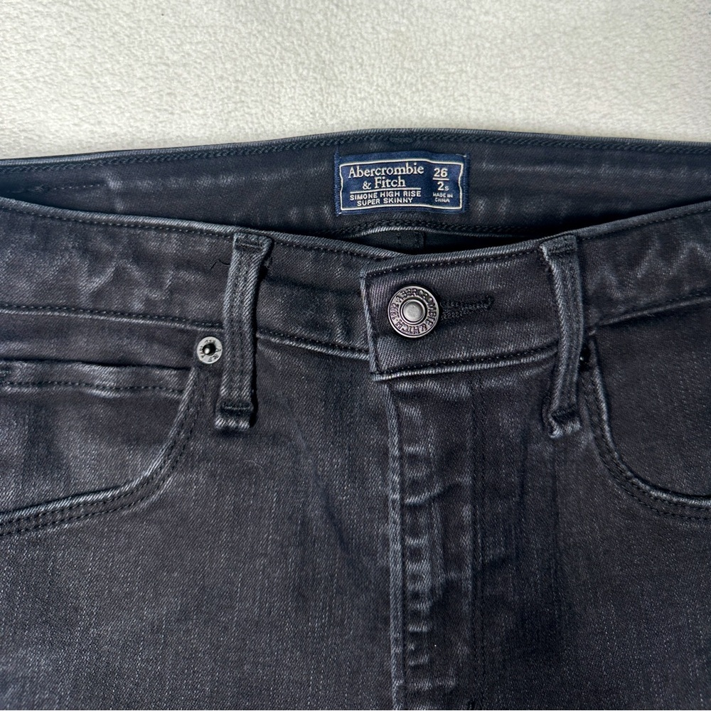Abercrombie & Fitch Simone High Rise Super Skinny Distressed Jeans - Picture 6 of 8